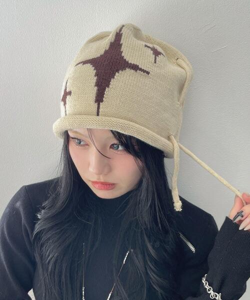 WEGO（ウィゴー） ニット帽 ニットキャップ WEGO/キラキラジャガード