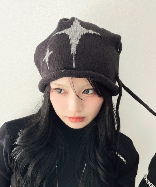 WEGO（ウィゴー） ニット帽 ニットキャップ WEGO/キラキラジャガード