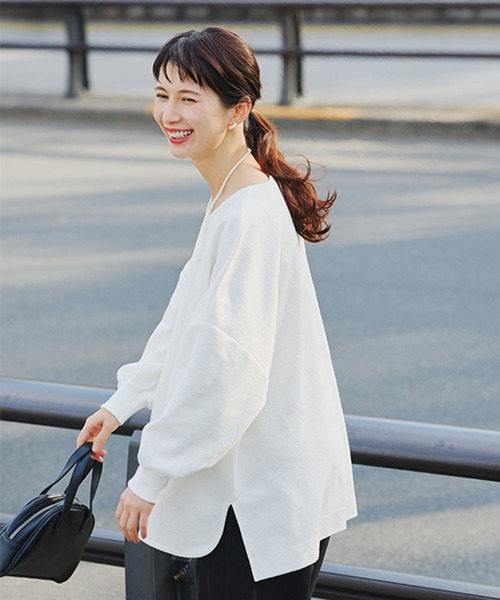 おしげ　レディース　BLK S studio CLIP（スタディオクリップ） tシャツ ブークレダンボールプル