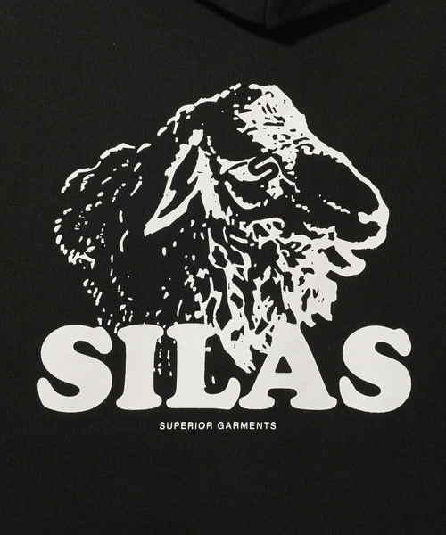 「SILAS」 ジップアップパーカー L ブラック メンズ_画像8