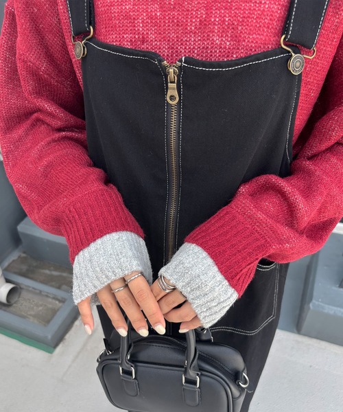 I-SOOK（アイスー） 「ISOOK」 長袖ニット FREE レッド レディース