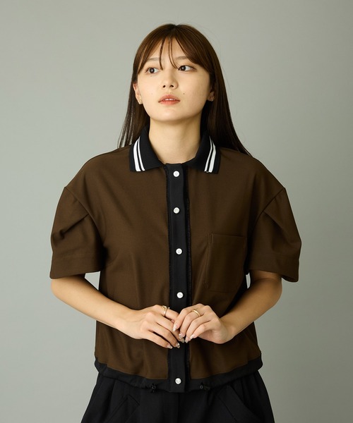 #FR2GOLF レディース ポロシャツ 茶色　M ポロシャツ ポロ デザインポロシャツ レディース : ZOZOTOWN Yahoo!店