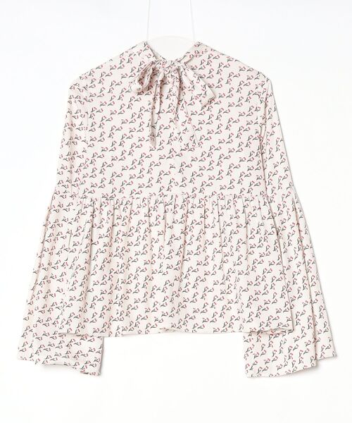 「lilLilly」 長袖ブラウス FREE ベージュ レディース_画像2