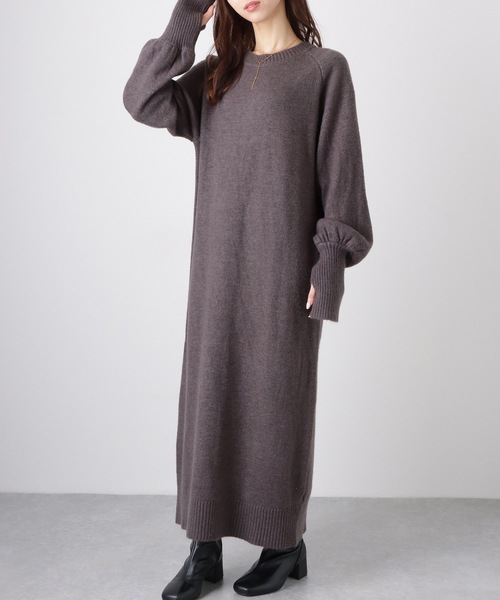 「Lace Ladies」 ニットワンピース FREE アイボリー レディース_画像5