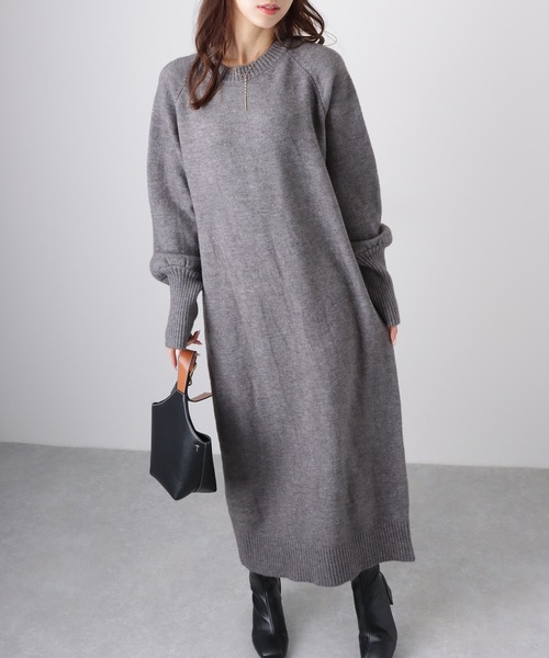 「Lace Ladies」 ニットワンピース FREE アイボリー レディース_画像8