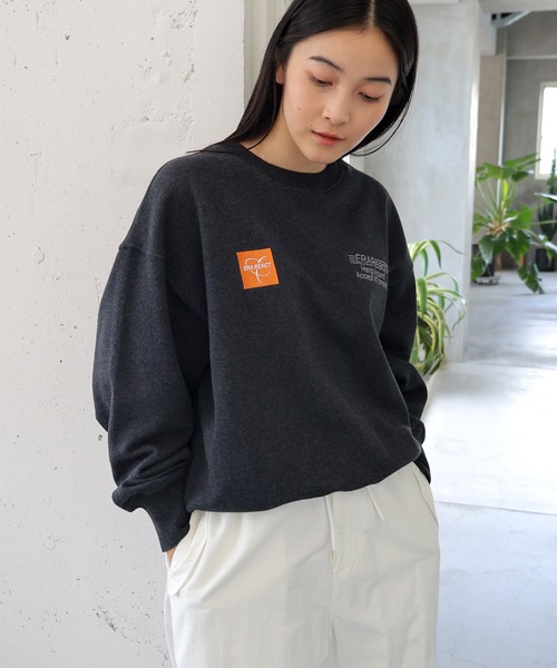 「ANME」 スウェットカットソー M オートミール レディース_画像7