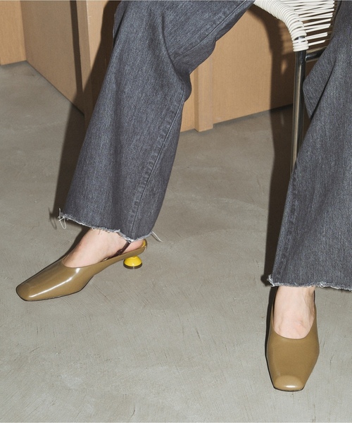 「GRISE」 フラットサンダル MEDIUM ウッド レディース_画像3