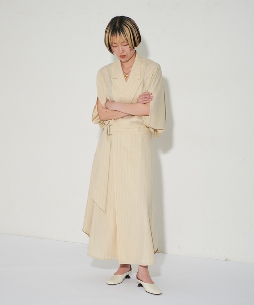 「GRISE」 フラットサンダル MEDIUM ウッド レディース_画像4
