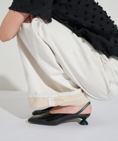 「GRISE」 フラットサンダル MEDIUM ウッド レディース_画像9