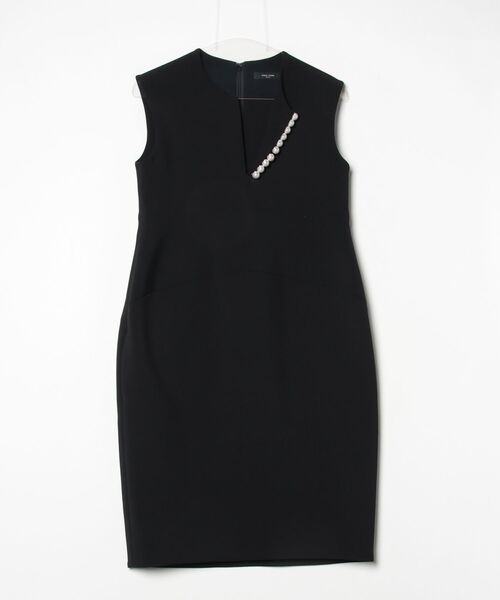 新品　YOKO CHAN ノースリーブ ワンピース ブラック40 YOKO CHAN（ヨーコチャン） ノースリーブワンピース 40 ブラック