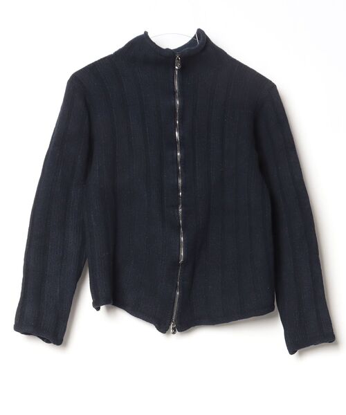 ARMANI COLLEZIONI」 ニットカーディガン 48 ネイビー メンズ ARMANI 
