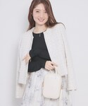 tシャツ ラメシアーリブトップス「洗濯機OK/...の詳細画像5