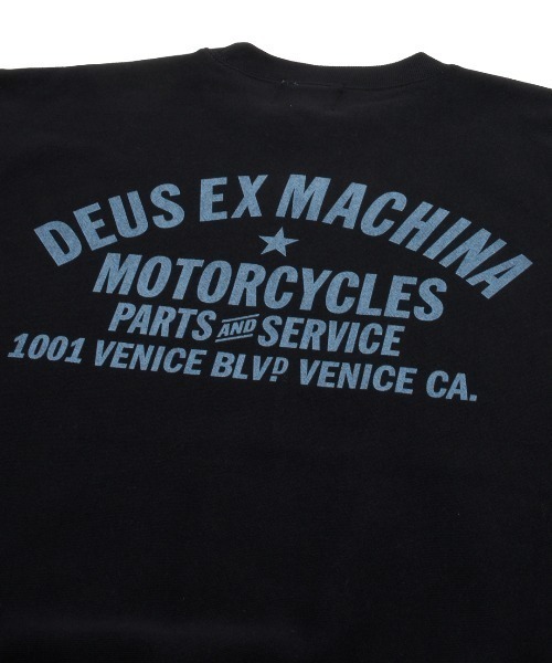 「DEUS EX MACHINA」 スウェットカットソー MEDIUM ブラック メンズ_画像4