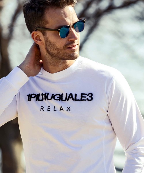 「1PIU1UGUALE3 RELAX 」 長袖Tシャツ L ブラック メンズ_画像6