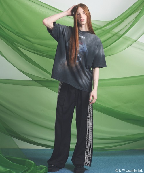 ワイドパンツ スウェットパンツ ジャージ メンズ レディースの画像