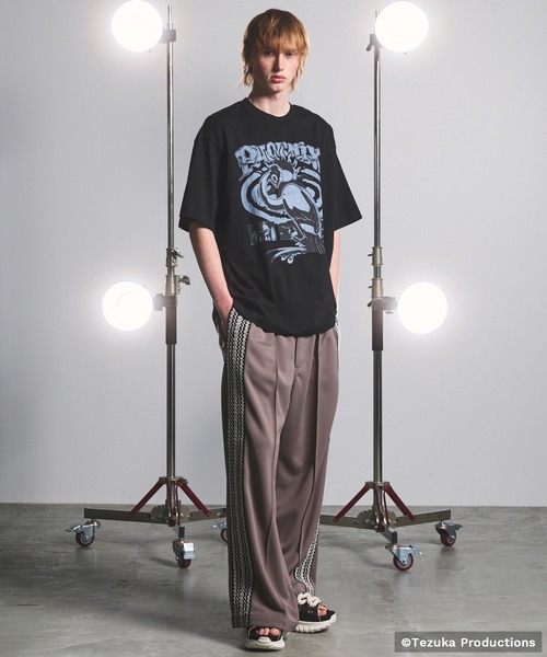 ワイドパンツ スウェットパンツ ジャージ メンズ レディースの画像
