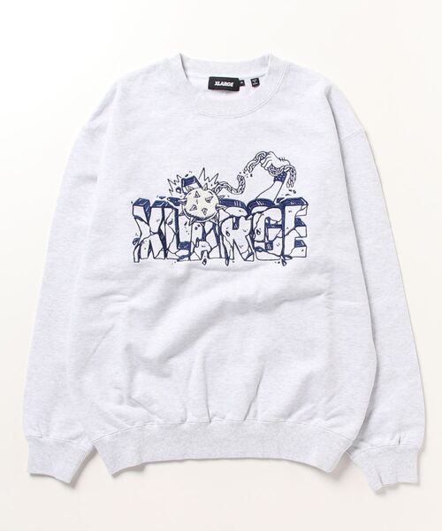 「XLARGE」 スウェットカットソー L アッシュ メンズ_画像2