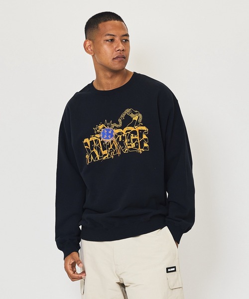 「XLARGE」 スウェットカットソー L アッシュ メンズ_画像3