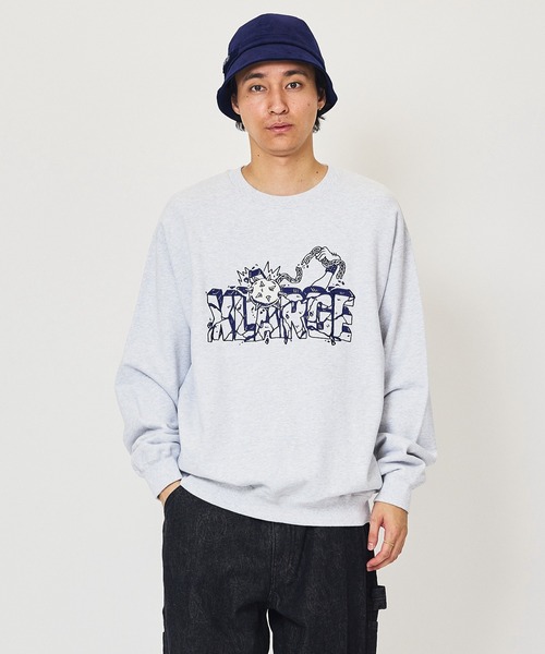 「XLARGE」 スウェットカットソー L アッシュ メンズ_画像7