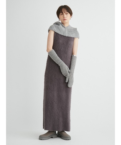 「emmi」 ノースリーブワンピース ONE SIZE ホワイト レディース_画像9