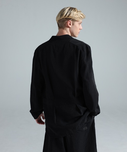 Y-3 ジャケット テーラードジャケット CRINKLE VISCOSE CHORE COAT Y-3 ジャケット テーラードジャケット CRINKLE VISCOSE CHORE COAT