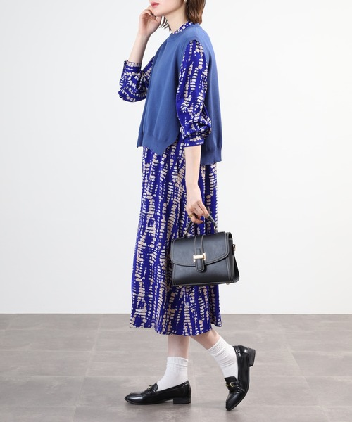 ワンピース 夏 A.N.L ニットベスト×ワンピースセット 長袖 : ZOZOTOWN