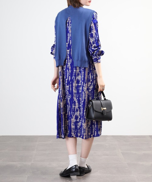 ワンピース 夏 A.N.L ニットベスト×ワンピースセット 長袖 : ZOZOTOWN