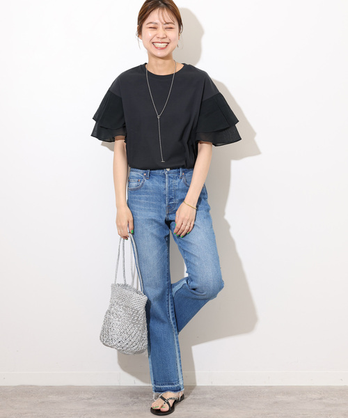 「JOURNAL STANDARD relume」 デニムパンツ 38 ネイビー レディースの画像