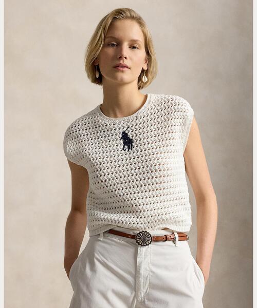 トップス POLO Ralph Lauren big pony ds knit Polo Ralph Lauren Big Girls Big Pony Cotton Sweater - Macy's