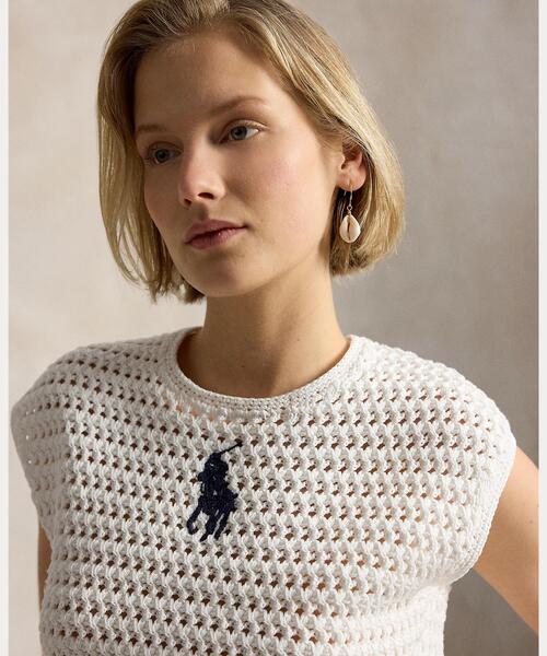 ラルフローレン　ビックポニー　ウール　ニット　レディースXS、Sサイズ相当 POLO RALPH LAUREN（ポロ・ラルフローレン） ニット セーター Big Pony