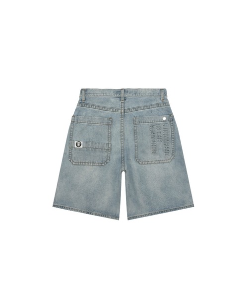 A BATHING APE デニムショートパンツ AAPE BY A BATHING APE（エーエイプバイアベイシングエイプ） ジーンズ