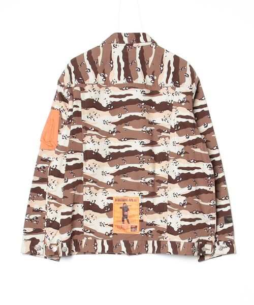 「A BATHING APE」 ジャケット LARGE ベージュ メンズの画像