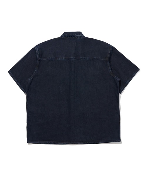 「Levi's」 半袖シャツ S ダークインディゴブルー レディース_画像9