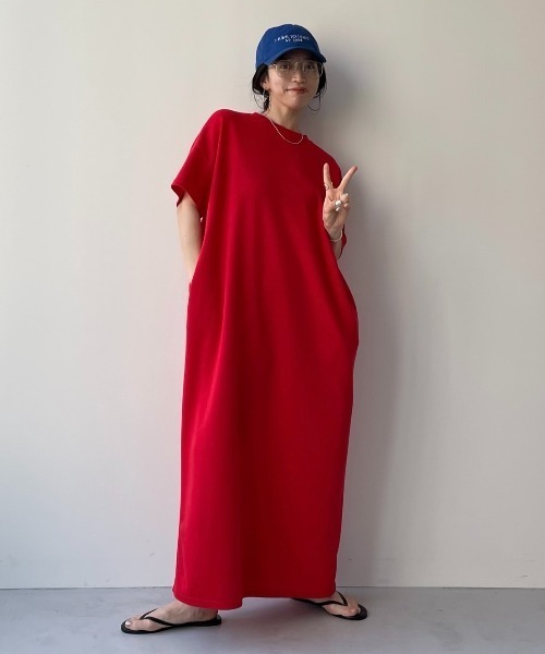 wee9s（ウィークス） Tシャツワンピース FREE ターコイズブルー