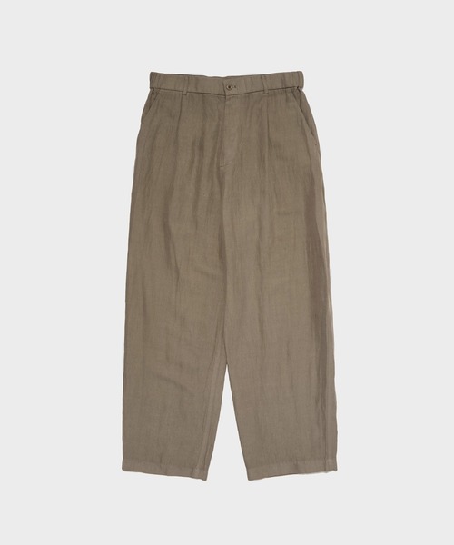 ワイドパンツ パンツ 「ATON / エイトン」COTTON LINEN VOILE LOOSE FIT PANTS メンズの画像