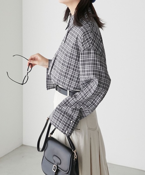 「BONLECILL」 長袖シャツ FREE ブルー レディース_画像9