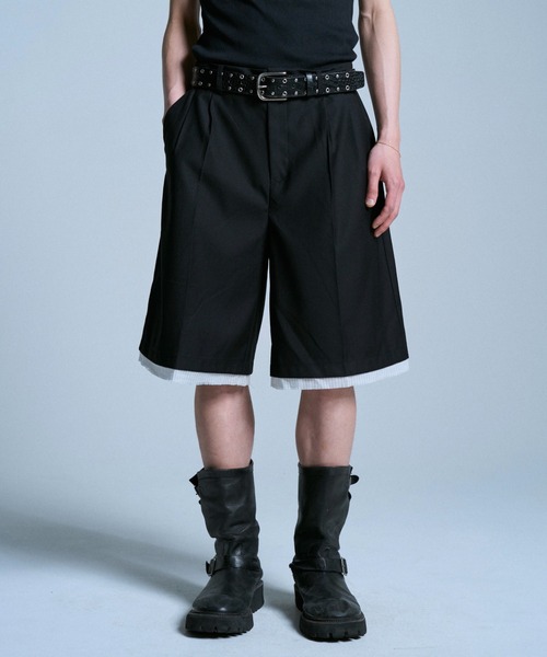 CAMPHOR WOOD ワイドパンツ ハーフパンツ スラックス 短パン CUT OFF