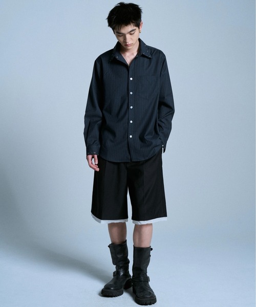 CAMPHOR WOOD ワイドパンツ ハーフパンツ スラックス 短パン CUT OFF