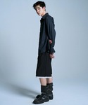 ワイドパンツ ハーフパンツ スラックス 短パン...の詳細画像2