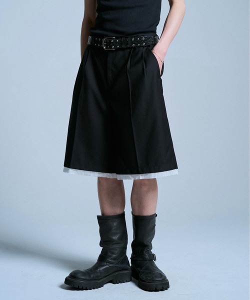 CAMPHOR WOOD ワイドパンツ ハーフパンツ スラックス 短パン CUT OFF