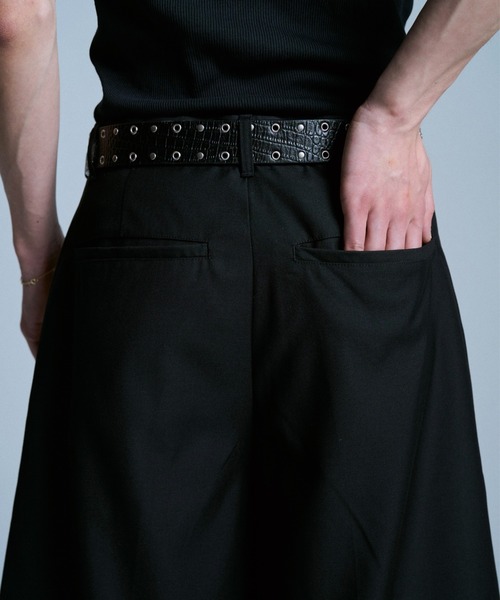 CAMPHOR WOOD ワイドパンツ ハーフパンツ スラックス 短パン CUT OFF