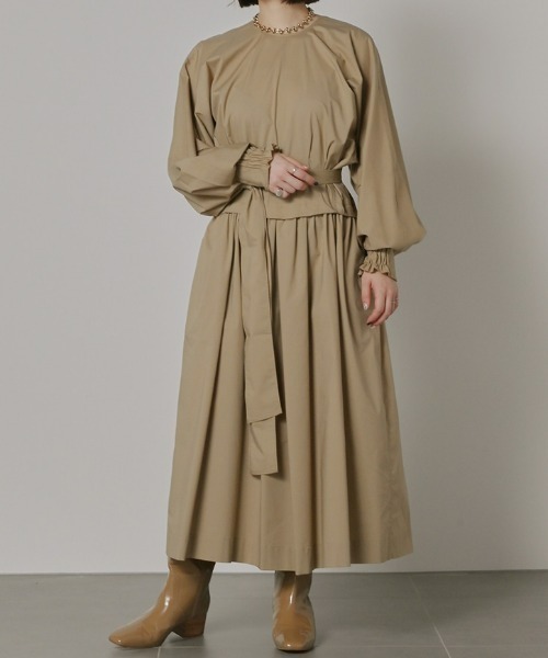 「styling/」 長袖ワンピース 0 ホワイト レディース_画像10