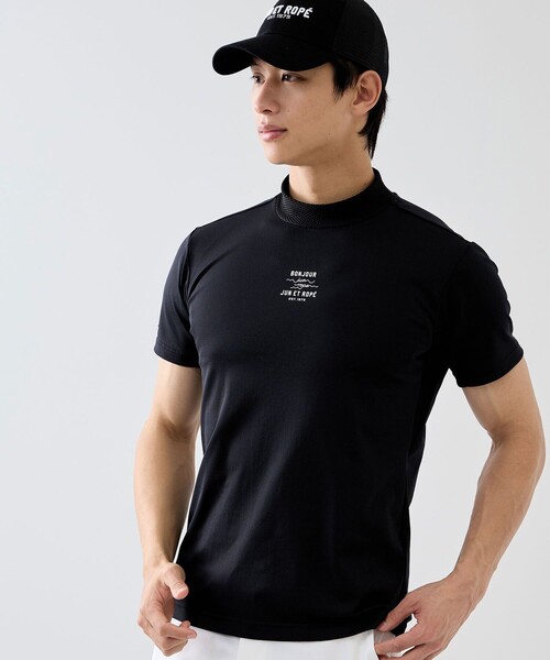 JUN&ROPE'（ジュンアンドロペ） tシャツ メッシュトリコット切替モック
