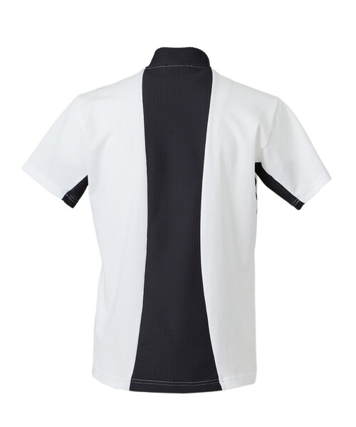 新品　gorurun モックネックシャツ　サイドメッシュ ホワイト M 新品 gorurun モックネックシャツ サイドメッシュ ホワイト M 新品