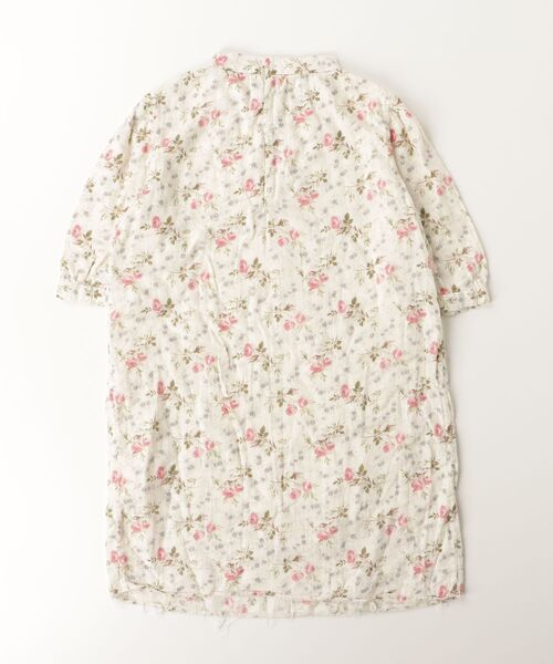 「Bonpoint」 「KIDS」花柄半袖ワンピース 12 ホワイト キッズ_画像2