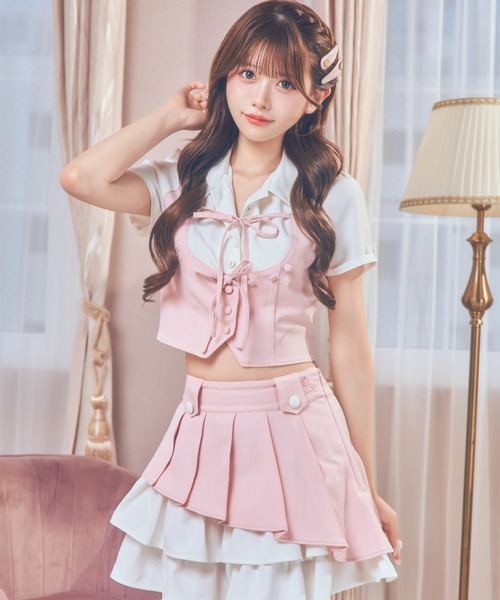 ReAmour スカート プリーツフリルアシメスカート : ZOZOTOWN Yahoo!店