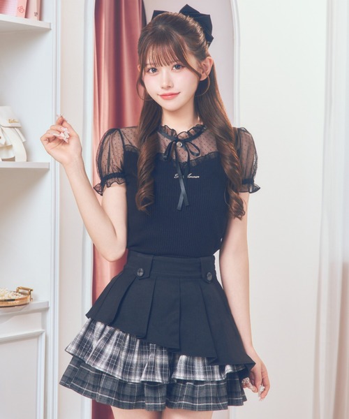 ReAmour スカート プリーツフリルアシメスカート : ZOZOTOWN Yahoo!店