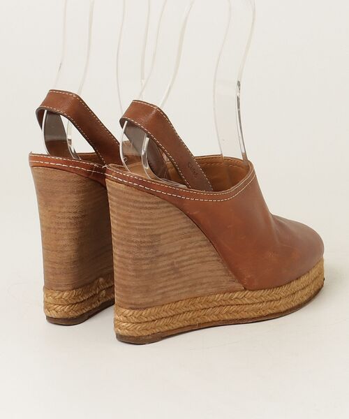 最終値下げ　Chloé サンダル ブラウン レザー 36サイズ Chloe（クロエ） ヒールサンダル 36 ブラウン レディース : ZOZOTOWN