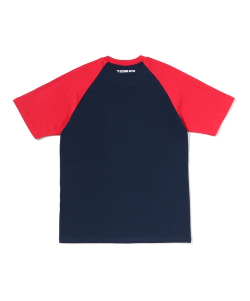 A BATHING APE（アベイシングエイプ） tシャツ COLLEGE RAGLAN SHRUNK
