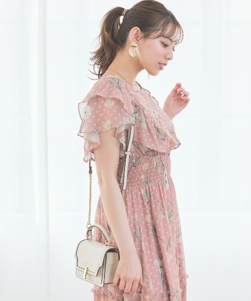 「WILLSELECTION」 半袖ワンピース MEDIUM ピンク レディース_画像4